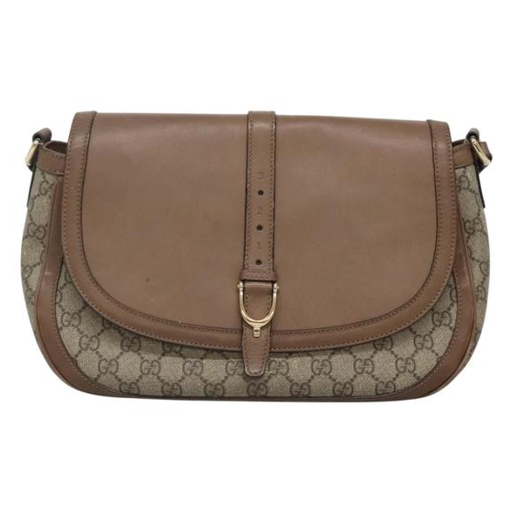 Gucci Stirrup Beige Canvas shoulder - Picture 1 of 10